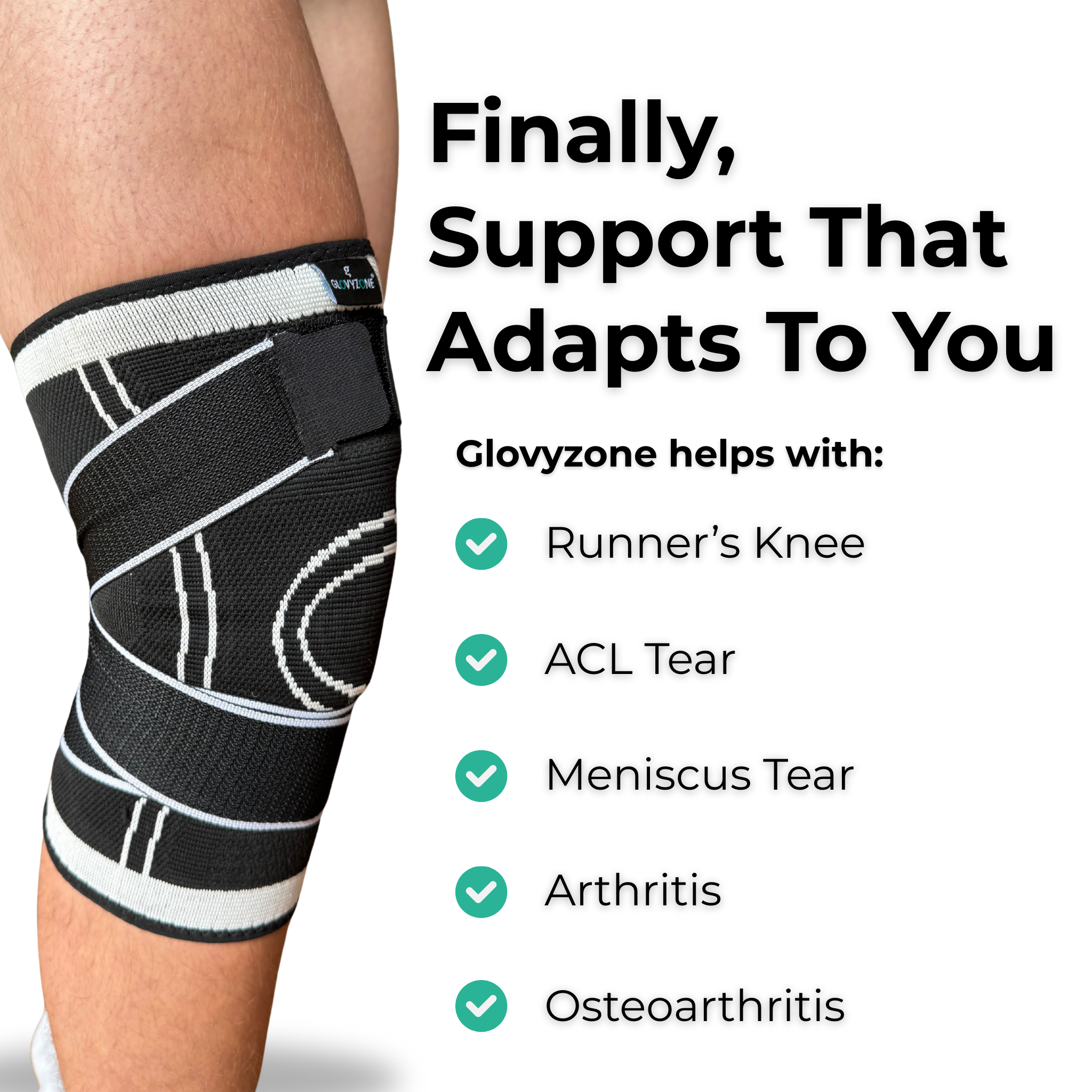 Glovyzone® Knee Compression Sleeve