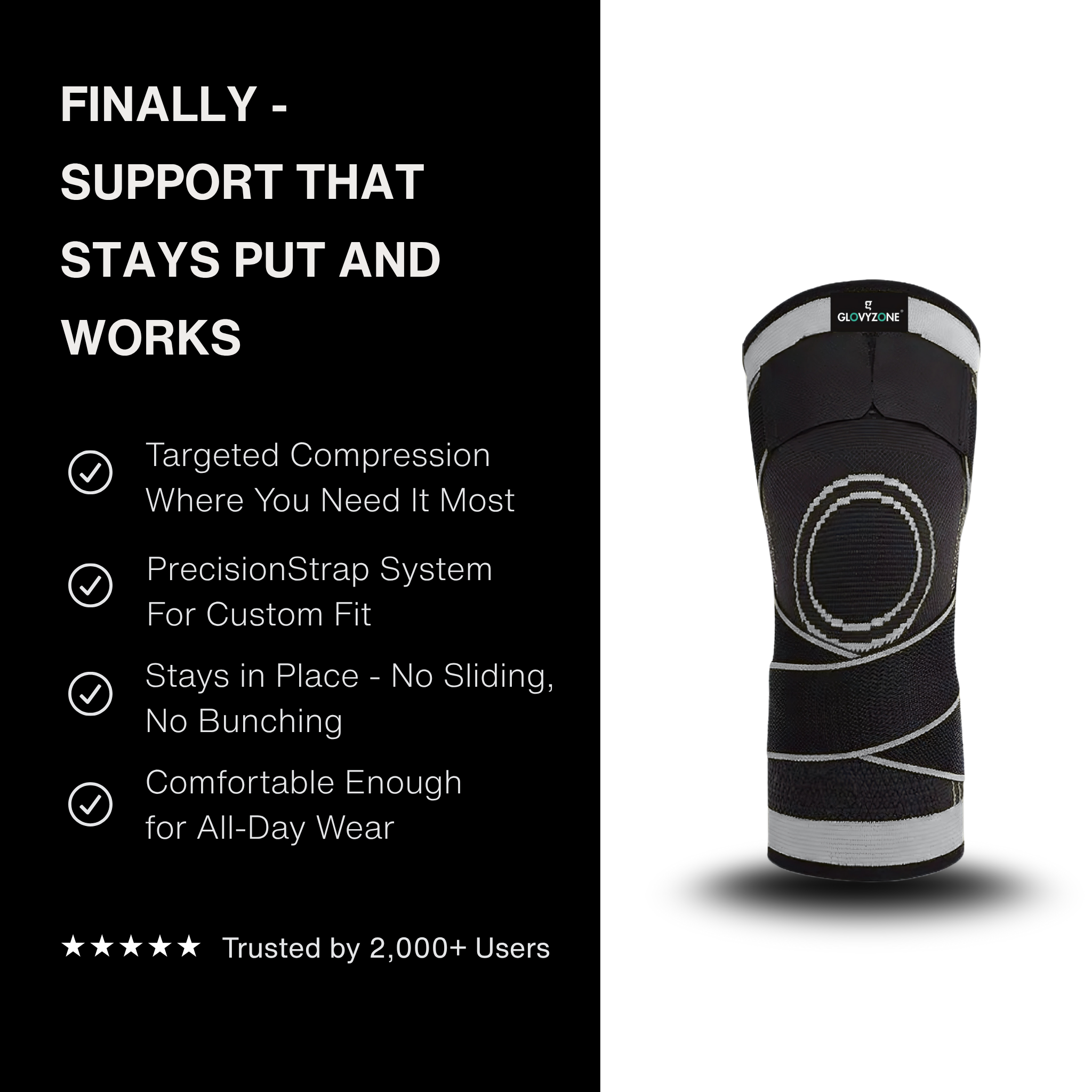 Glovyzone® Knee Compression Sleeve