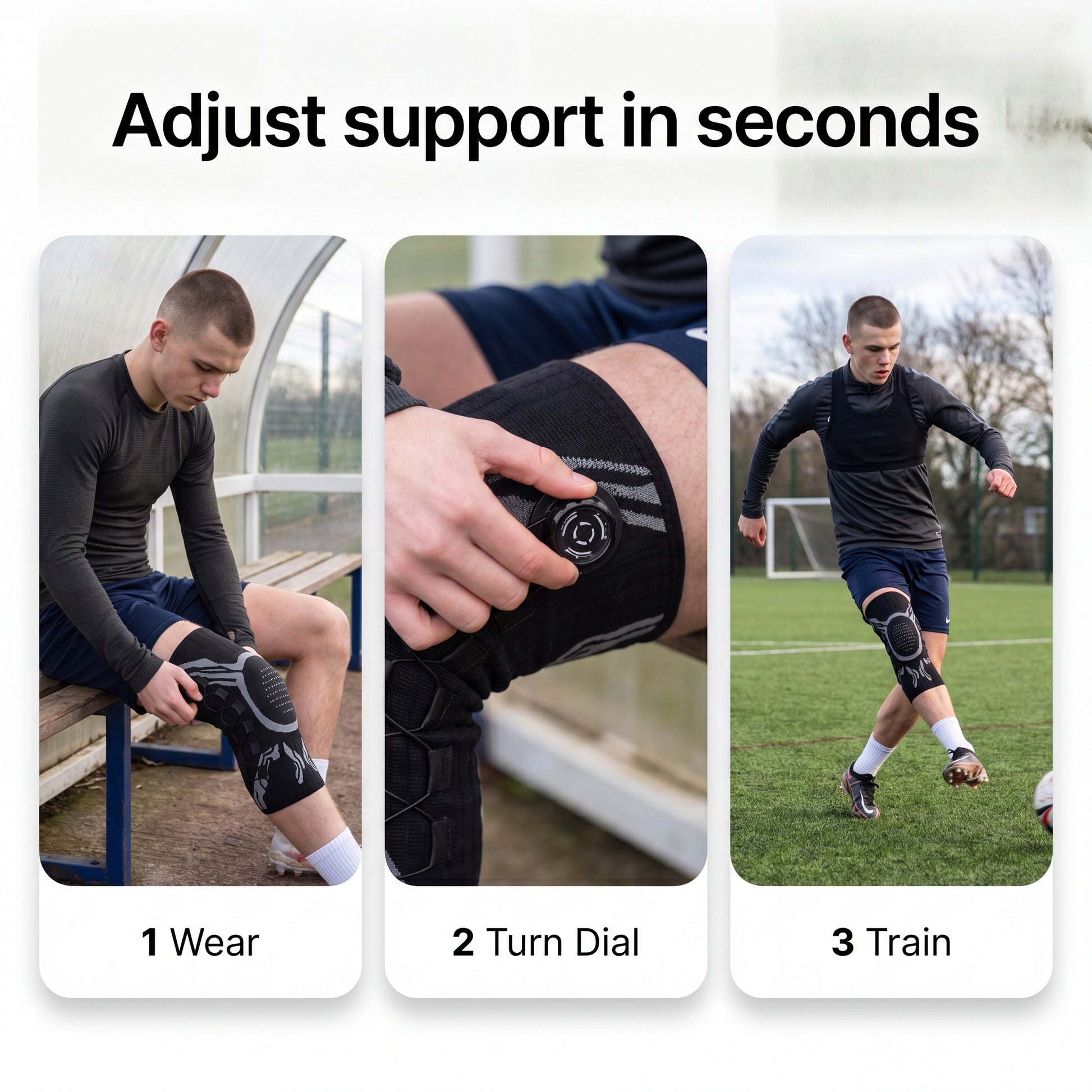 How the adjustable knee brace works