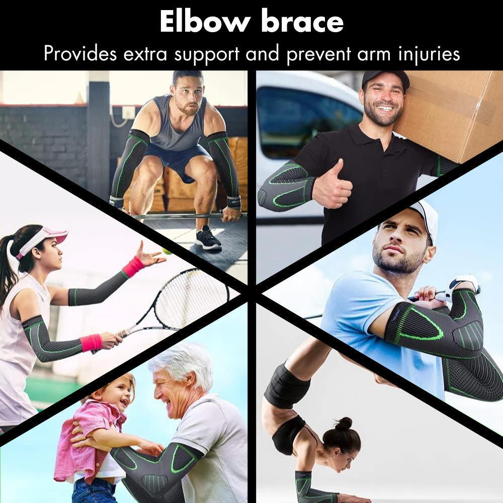 Anti-Slip Arm Compression Sleeves for Elbow Support