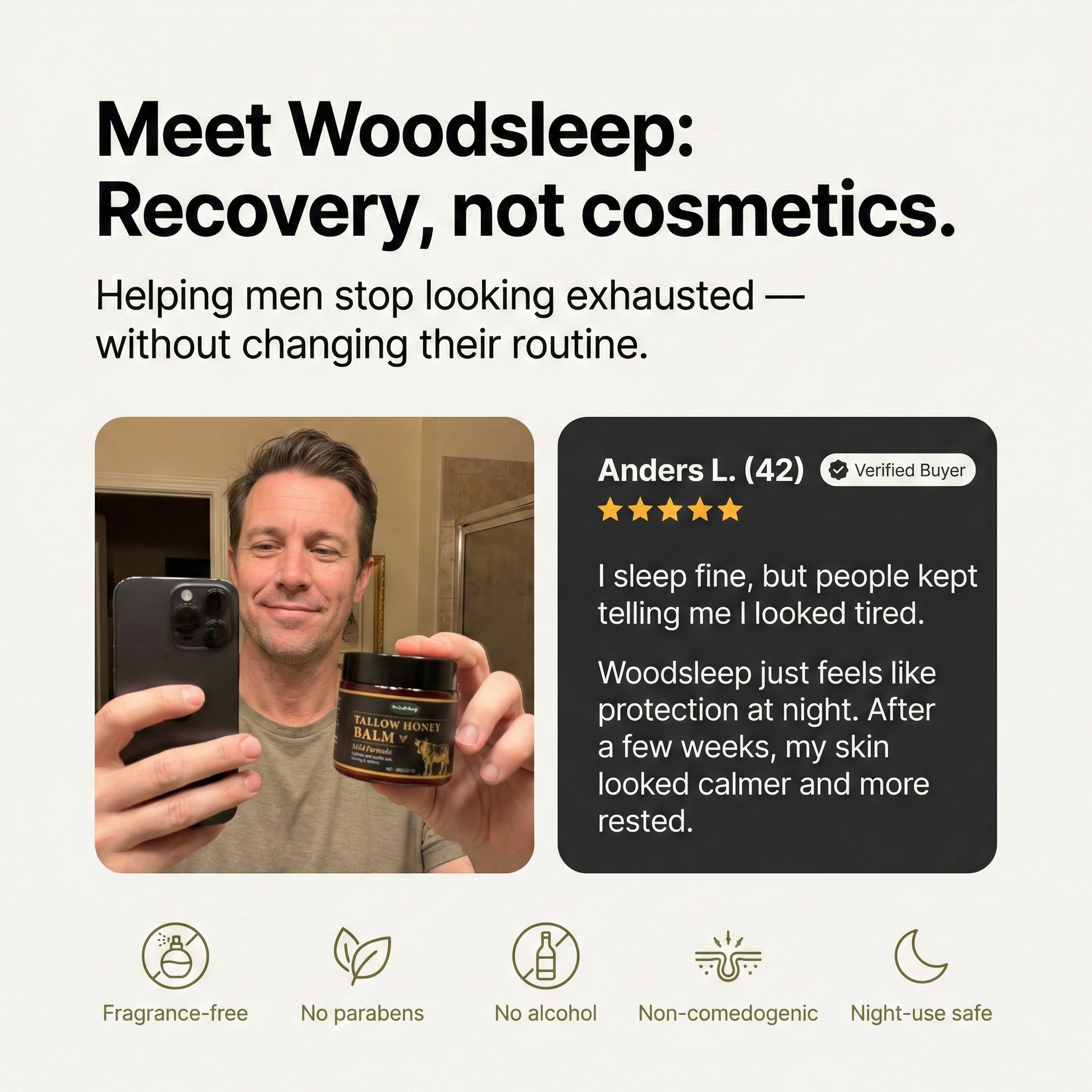 WoodSleep Beef Tallow Recovery Balm - Glovyzone 