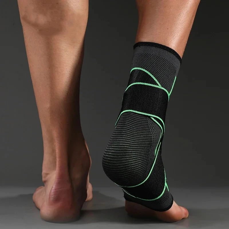 Ankle Compression Sleeve with Extra Straps for Pain Relief