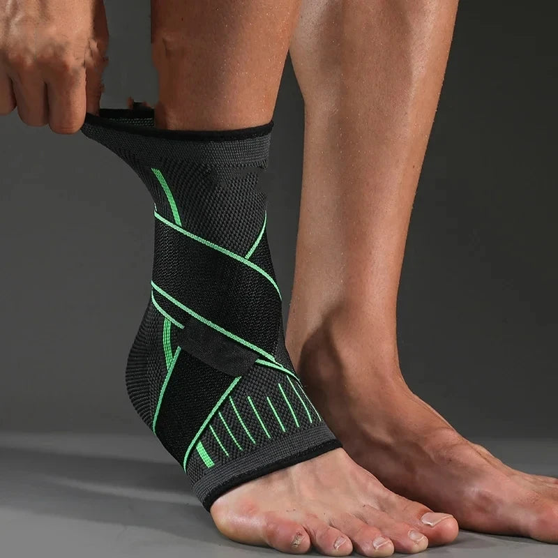 Ankle Compression Sleeve with Extra Straps for Pain Relief