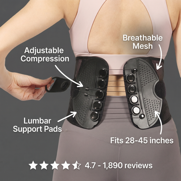AuraForm Modular Back Support Brace - Glovyzone 