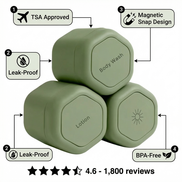 PackPod Magnetic Travel Toiletry System - Glovyzone 